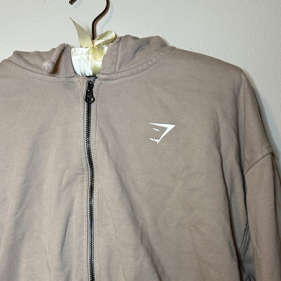 Gymshark Taupe Zip-Up Hoodie - Picture 2 of 8